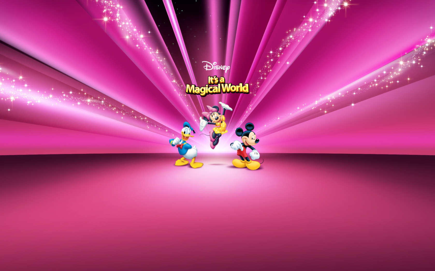 Screenshot №1 pro téma Disney Characters Pink Wallpaper 1680x1050