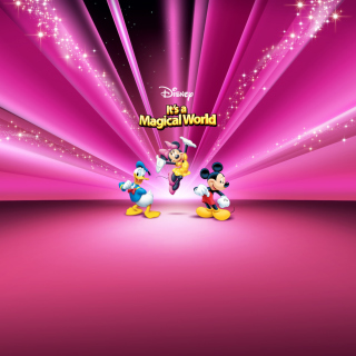 Disney Characters Pink Wallpaper - Obrázkek zdarma pro iPad mini