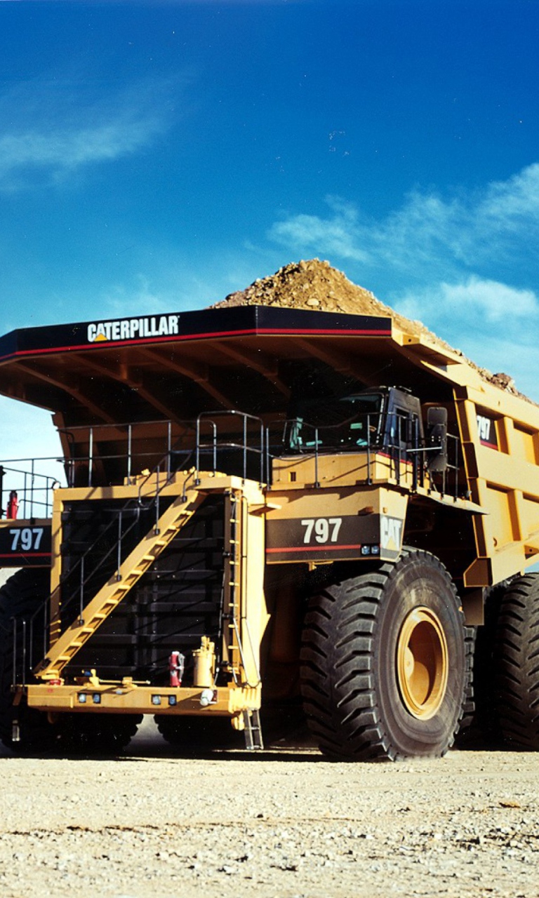 Fondo de pantalla Caterpillar - Dump Truck 768x1280