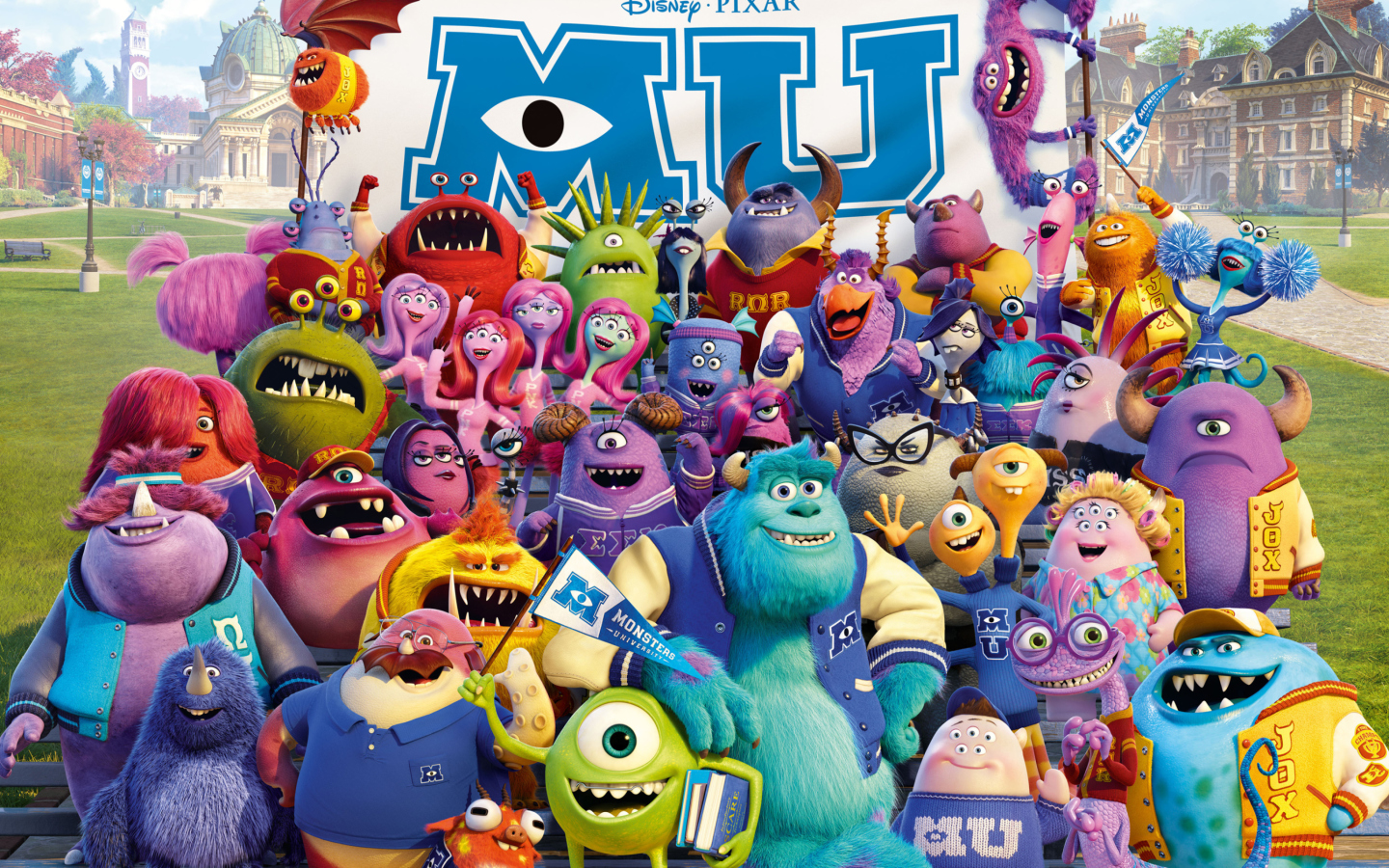 Screenshot №1 pro téma Monsters University Pixar 1440x900