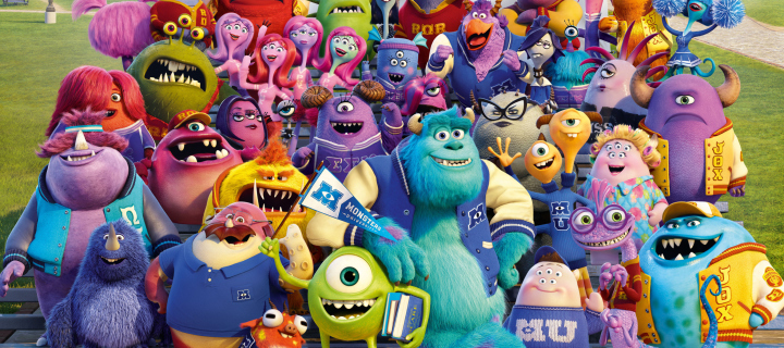 Screenshot №1 pro téma Monsters University Pixar 720x320
