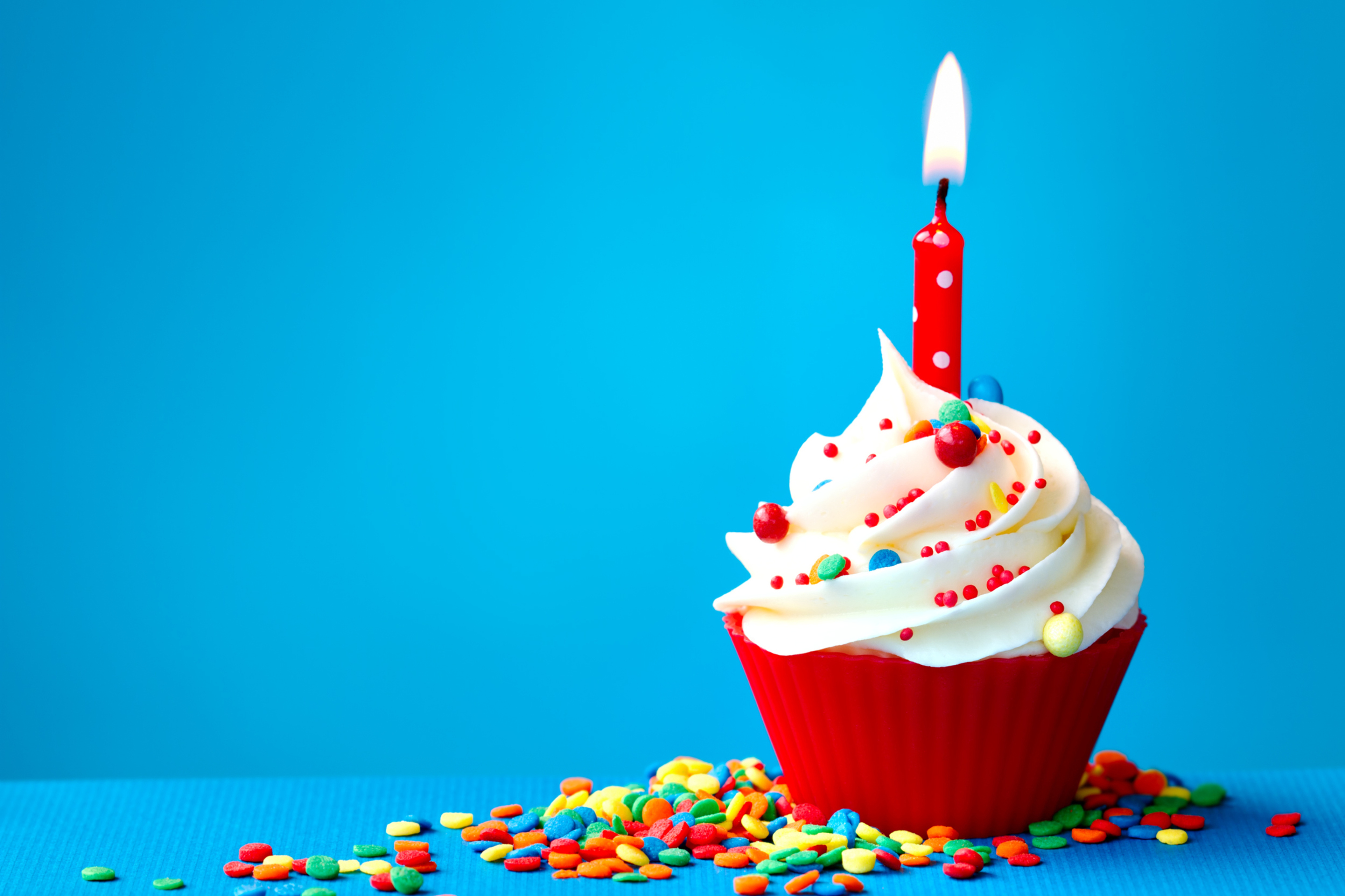 Das Happy Birthday Cupcake Wallpaper 2880x1920