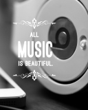 Fondo de pantalla Music Is Beautiful 128x160