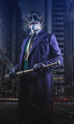 Обои Joker Cosplay 240x400