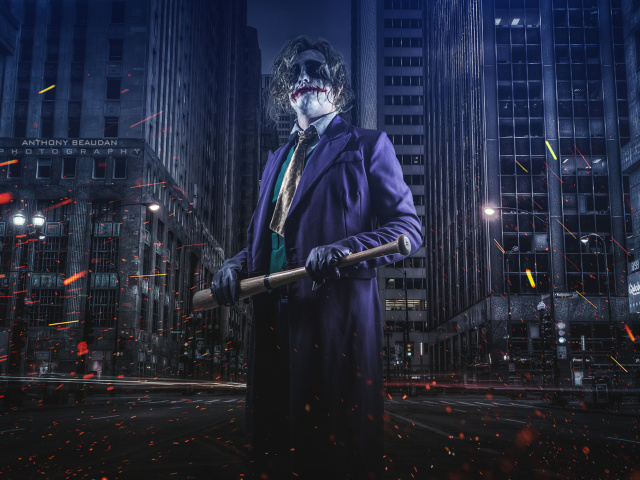 Das Joker Cosplay Wallpaper 640x480