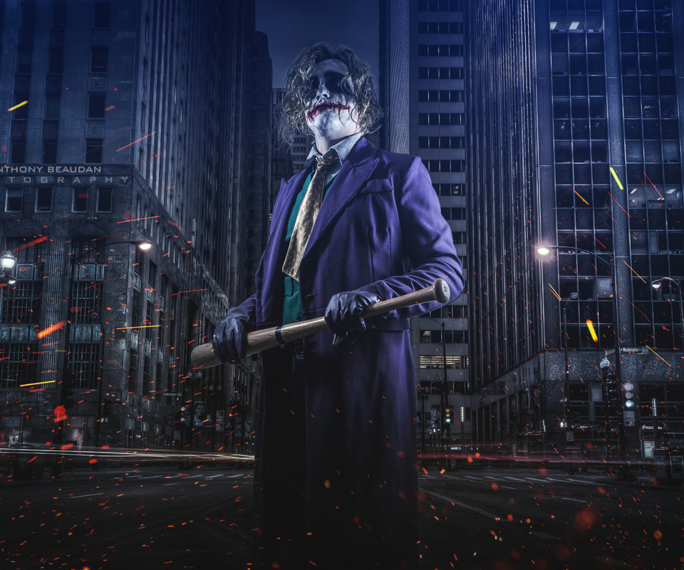 Fondo de pantalla Joker Cosplay 960x800