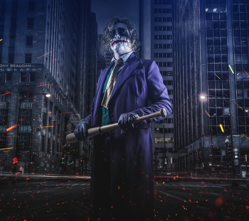 Das Joker Cosplay Wallpaper 960x854