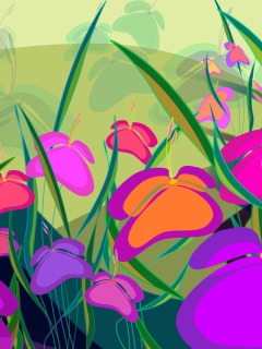 Screenshot №1 pro téma Meadow Flowers 240x320