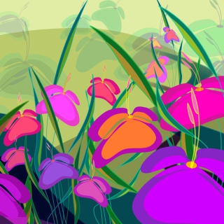 Kostenloses Meadow Flowers Wallpaper für iPad
