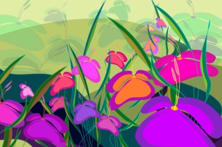 Meadow Flowers - Obrázkek zdarma pro LG P970 Optimus