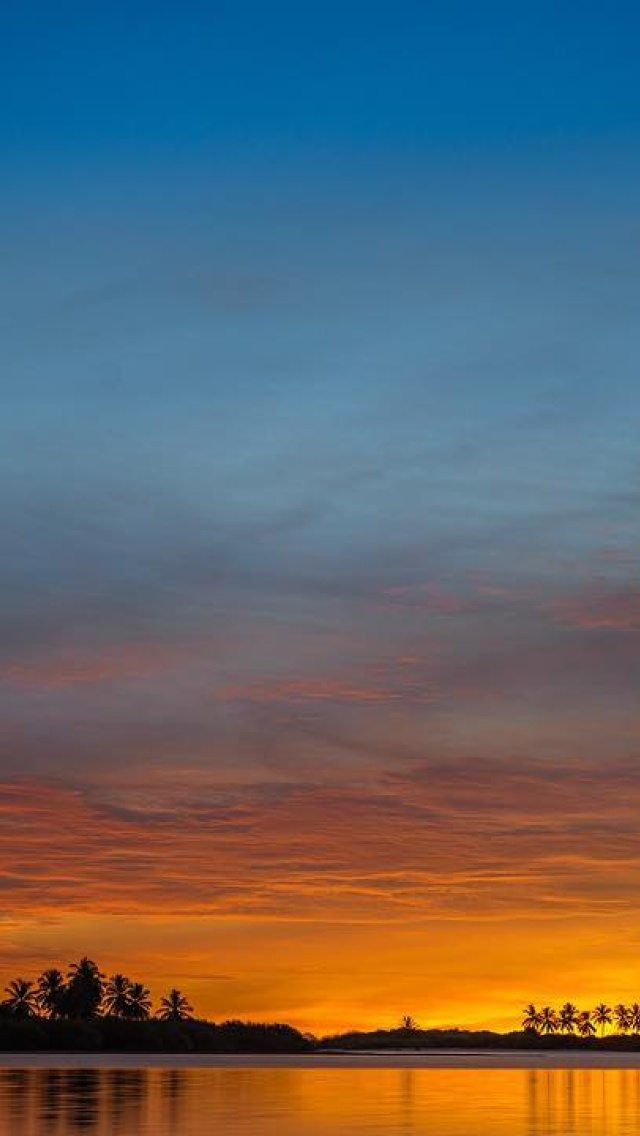 Обои Ocean Sunset 640x1136