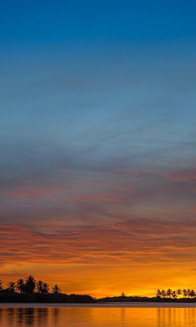 Das Ocean Sunset Wallpaper 768x1280