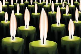 Green Candles - Obrázkek zdarma pro 480x320