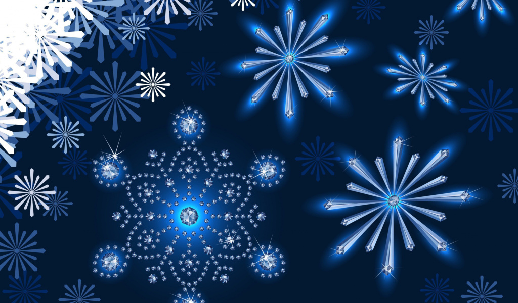 Sfondi Snowflakes Ornament 1024x600