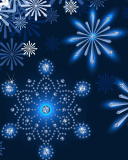 Das Snowflakes Ornament Wallpaper 128x160