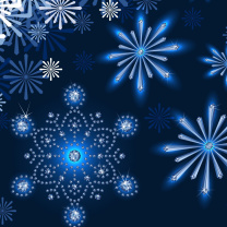 Das Snowflakes Ornament Wallpaper 208x208