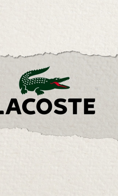 Das Lacoste Logo Wallpaper 480x800