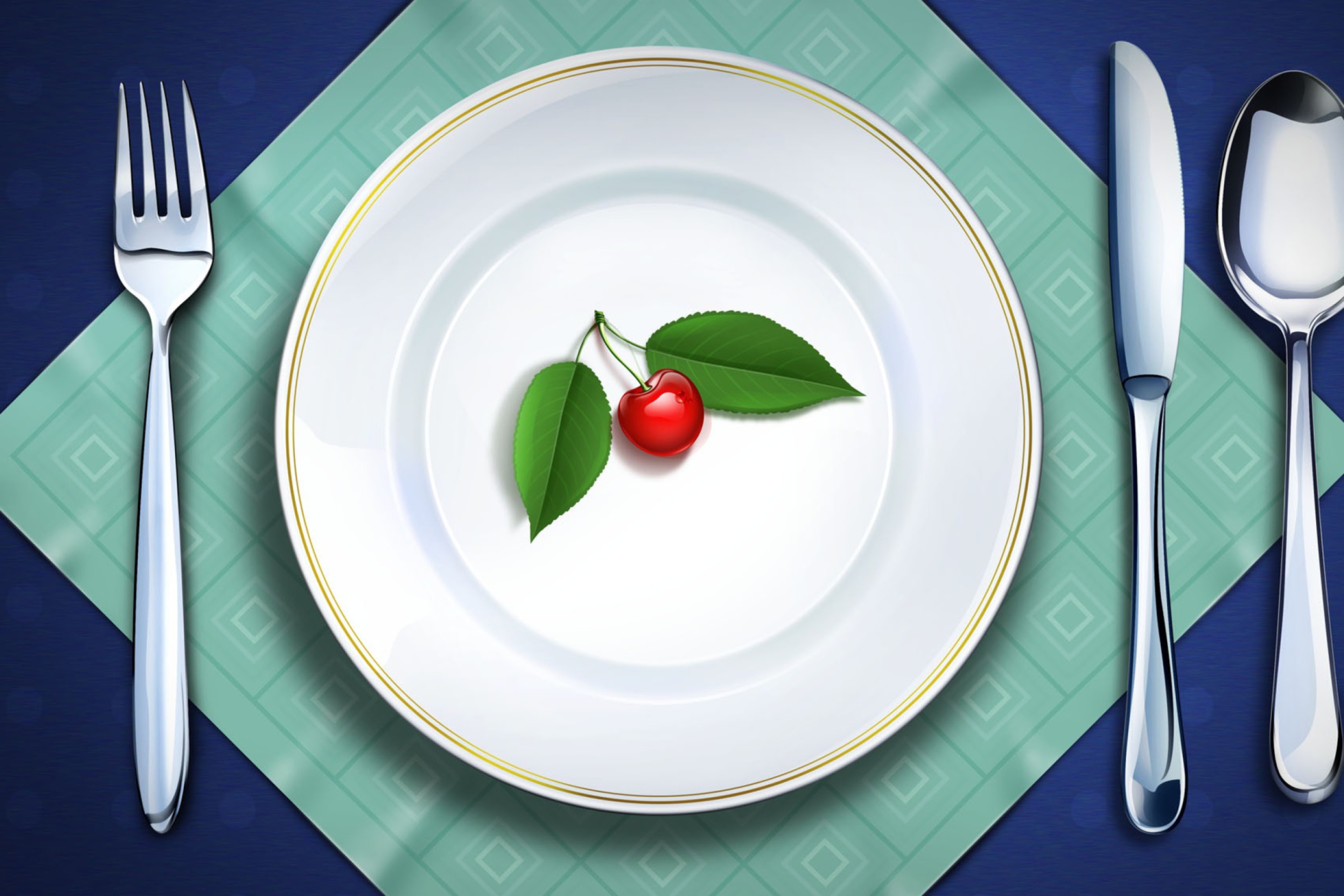 Das Cherry Plate Wallpaper 2880x1920