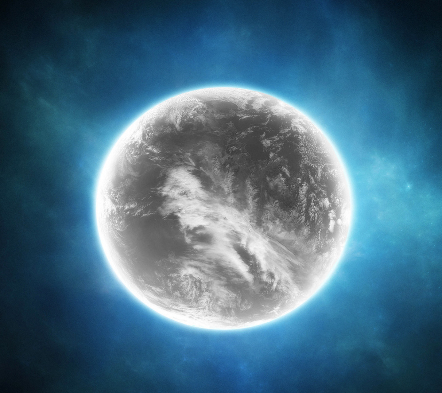Fondo de pantalla Gray Planet 1440x1280