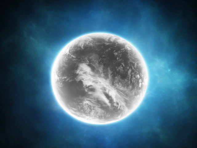 Sfondi Gray Planet 640x480