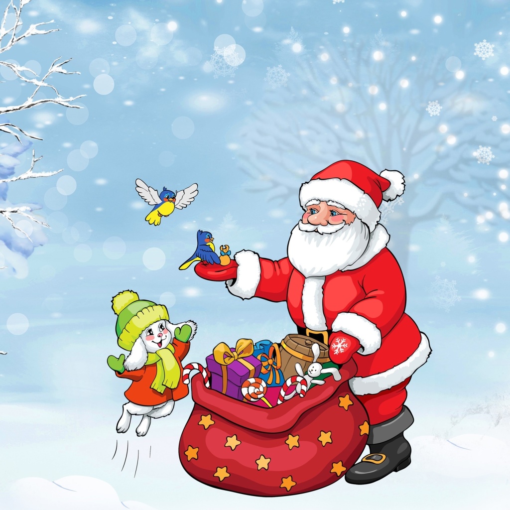 Обои Santa Claus And The Christmas Adventure 1024x1024