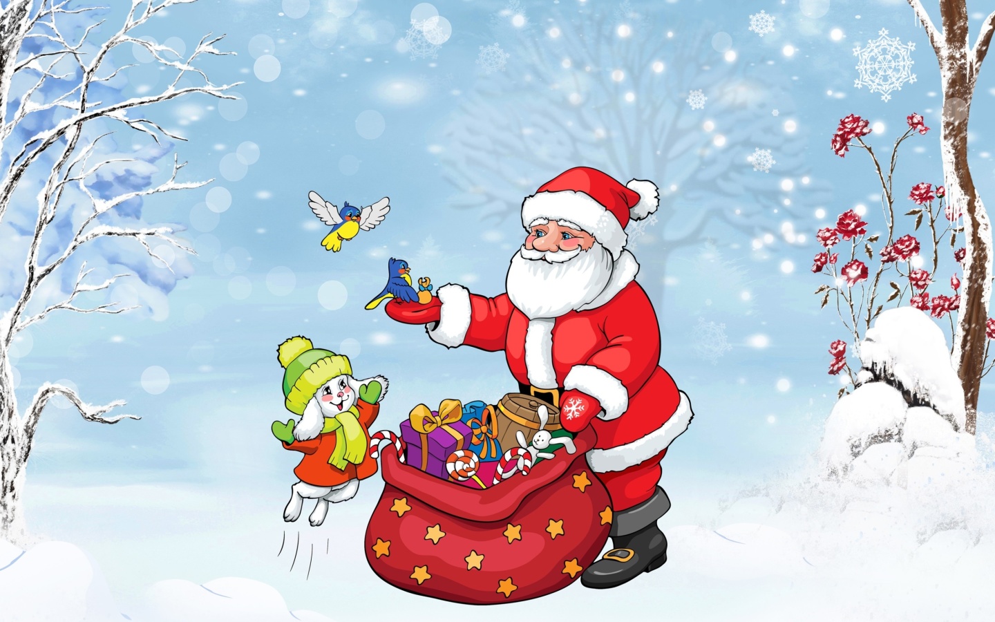 Santa Claus And The Christmas Adventure wallpaper 1440x900