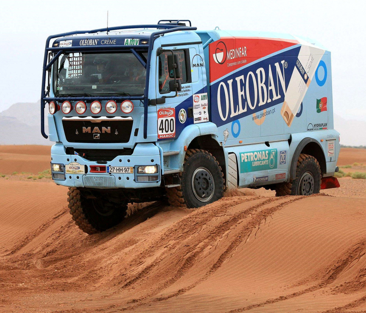 Das Dakar Rally Man Truck Wallpaper 1200x1024