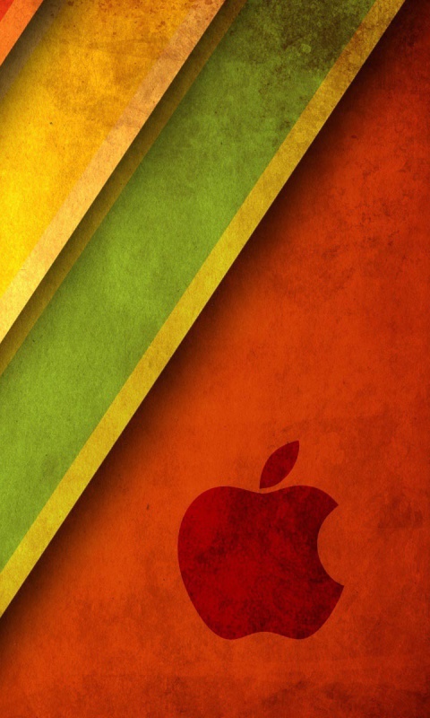 Apple Macintosh Logo wallpaper 480x800