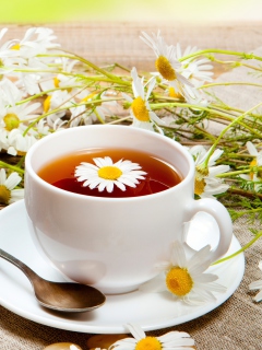 Das Chamomile Tea Wallpaper 240x320