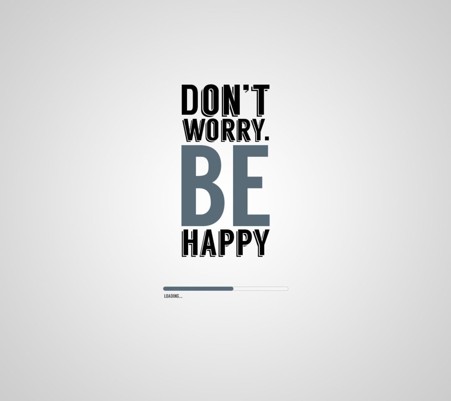 Обои Dont Worry Be Happy 1440x1280