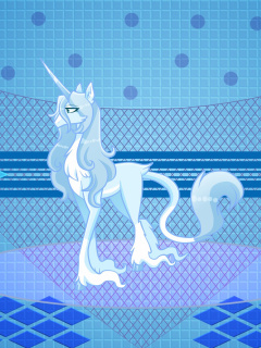 Das My Little Pony Blue Style Wallpaper 240x320
