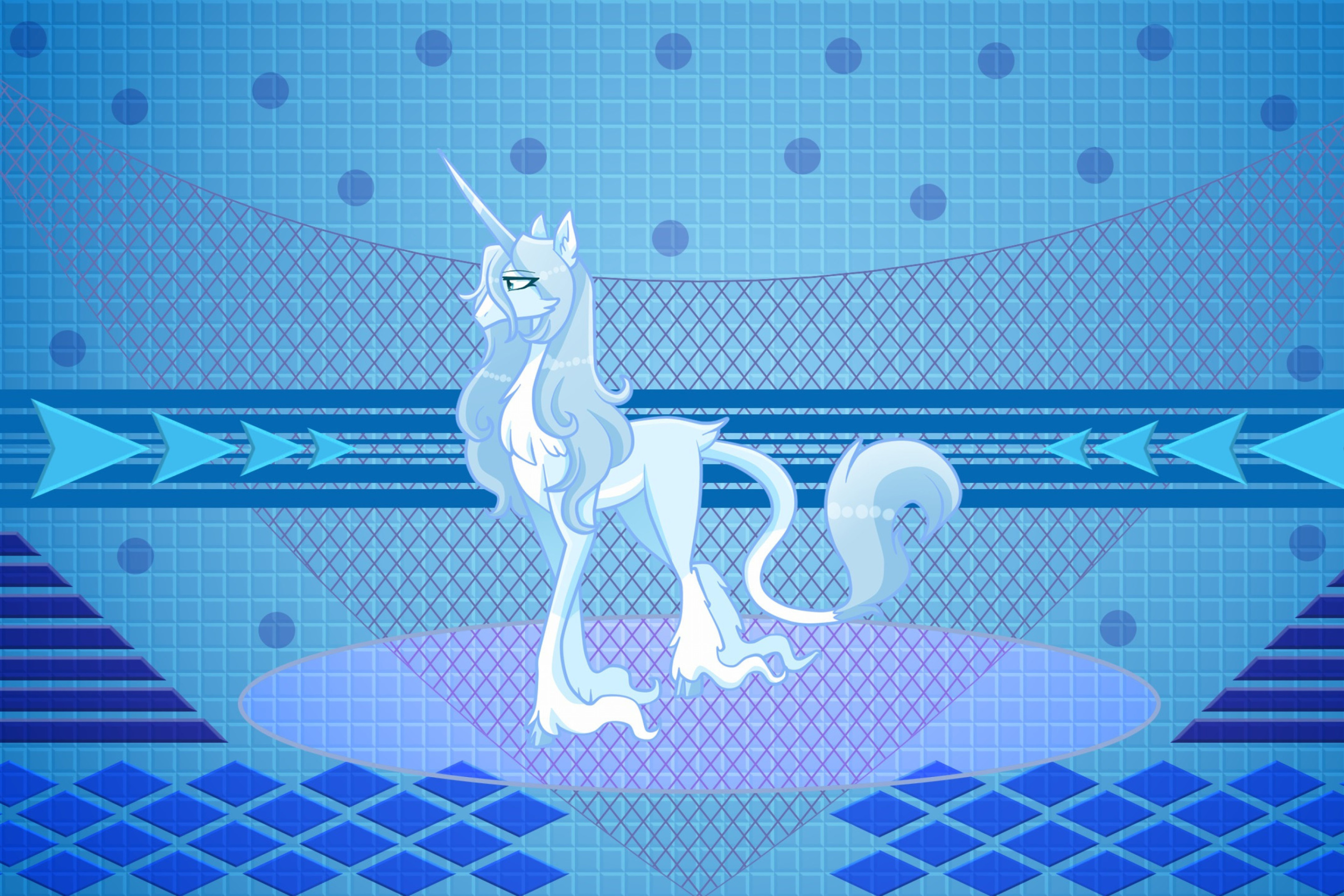 Fondo de pantalla My Little Pony Blue Style 2880x1920