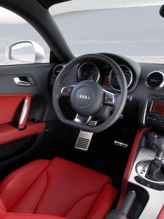 Das Audi TT 3 2 Quattro Interior Wallpaper 240x320