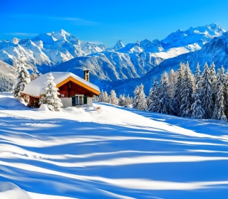 Switzerland Alps in Winter - Obrázkek zdarma pro 1024x1024