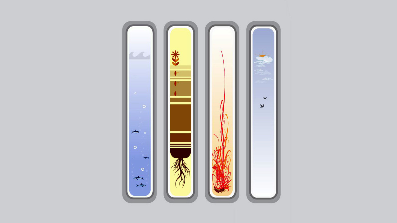 Das Four Elements Wallpaper 1280x720