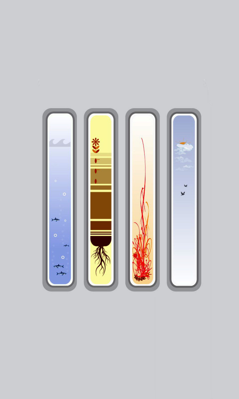 Das Four Elements Wallpaper 768x1280