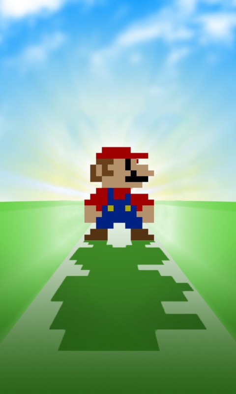 Das Super Mario Video Game Wallpaper 480x800