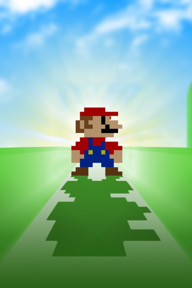 Das Super Mario Video Game Wallpaper 640x960
