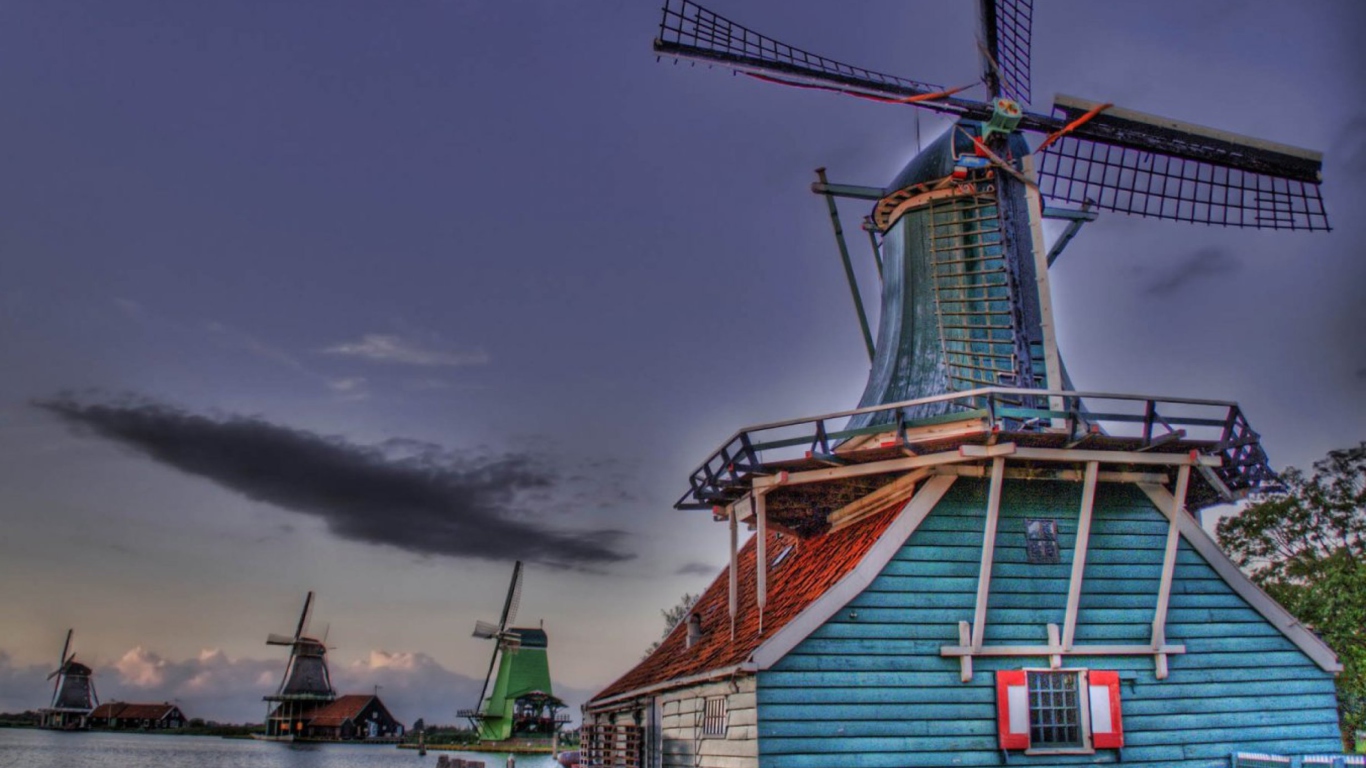 Das Windmill Wallpaper 1366x768