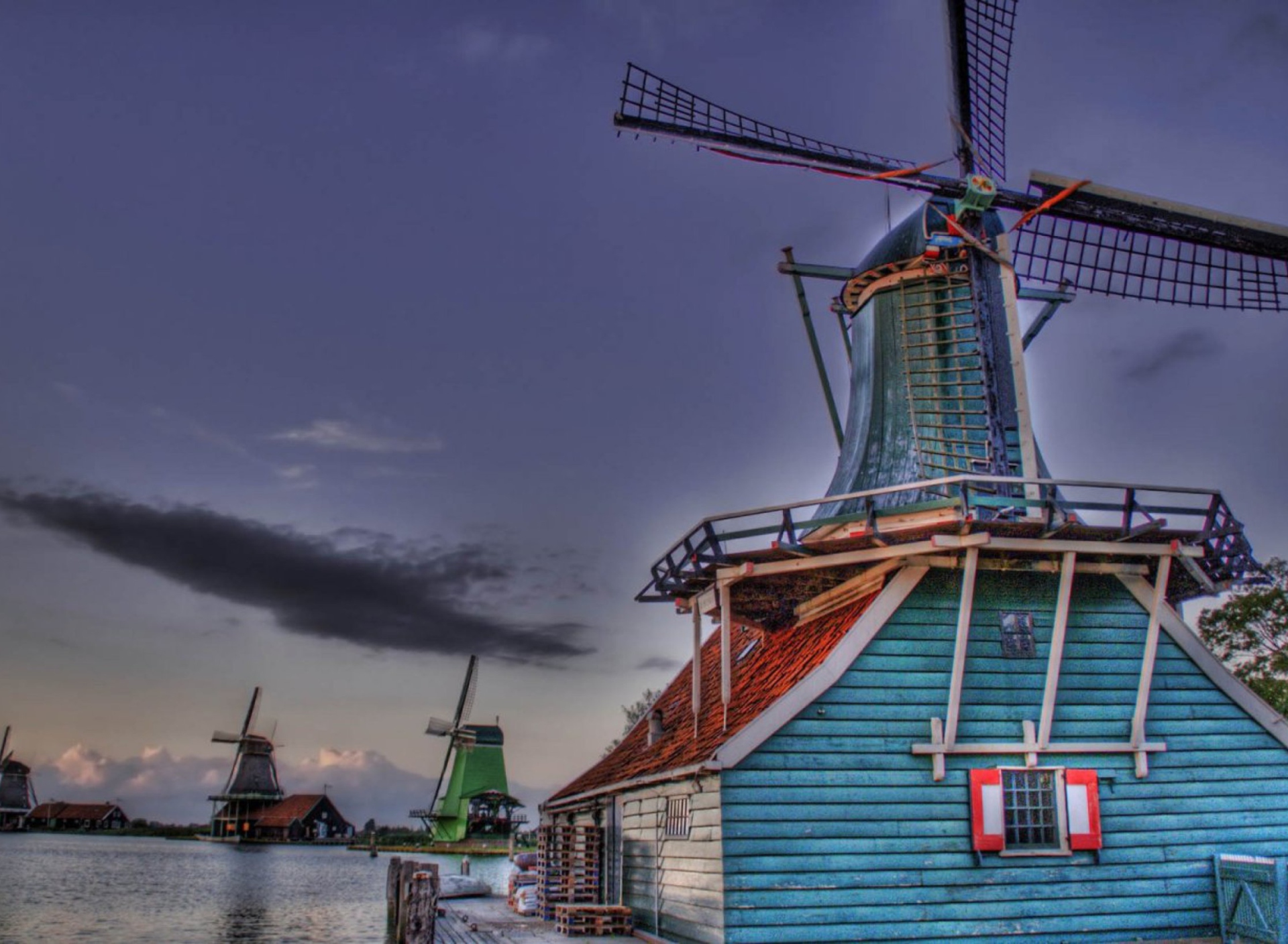 Windmill wallpaper 1920x1408