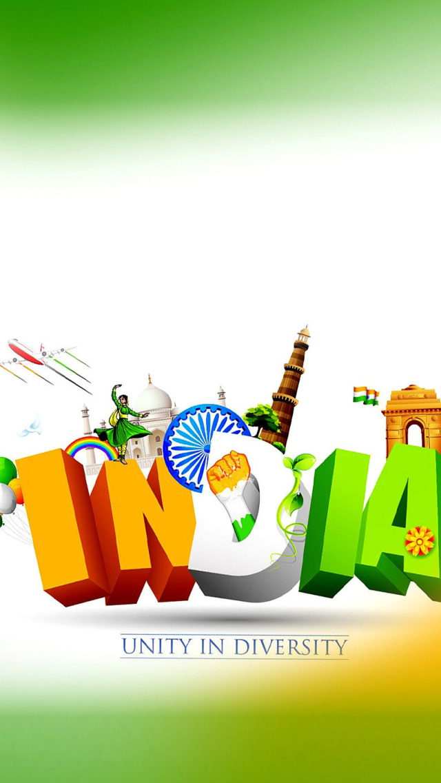 Fondo de pantalla 15 August 2016 70th India Independence HD 640x1136