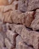 Fondo de pantalla Macro Brick Wall Closeup 128x160