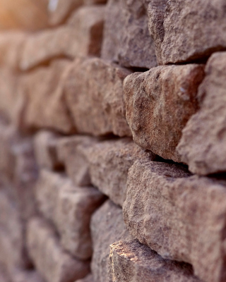 Macro Brick Wall Closeup papel de parede para celular para 750x1334
