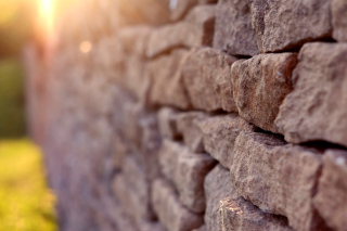 Macro Brick Wall Closeup Background for Android, iPhone and iPad