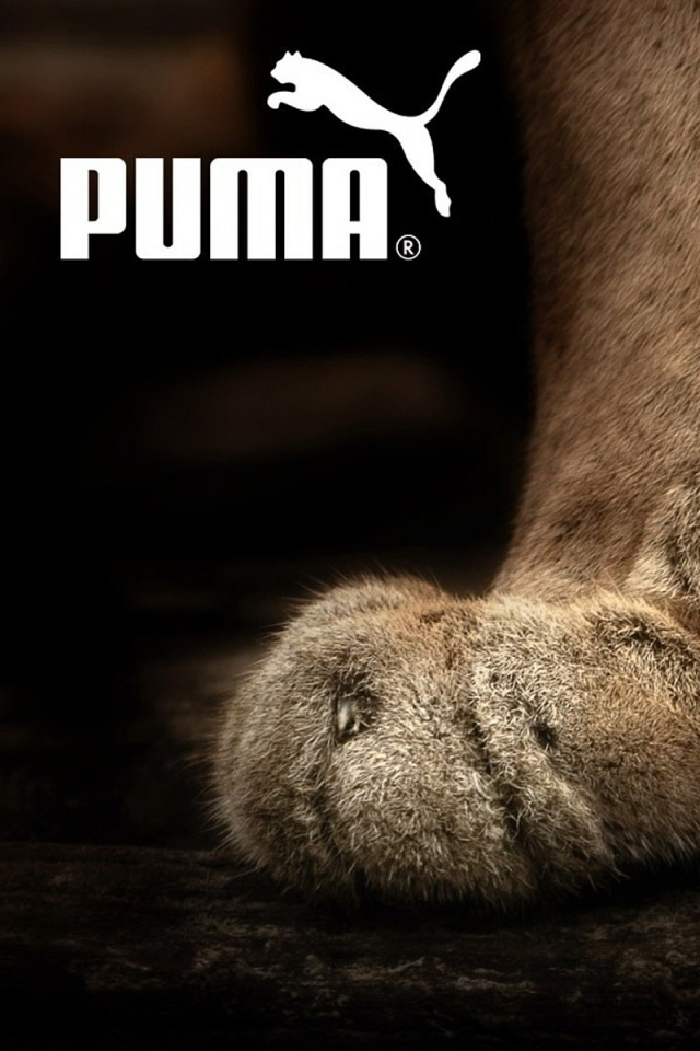 Обои Puma Fluffy Logo 640x960