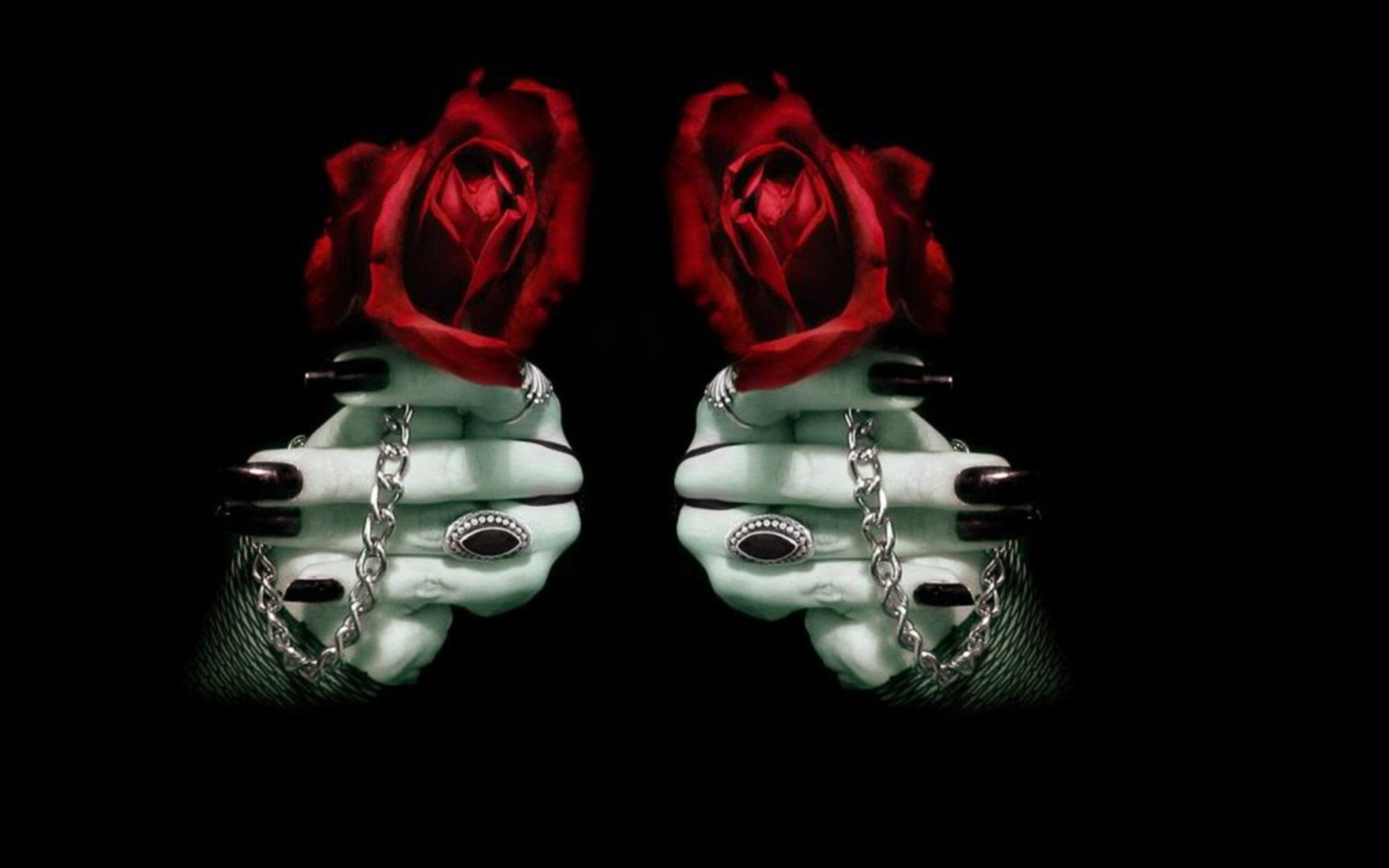 Screenshot №1 pro téma Gothic Rose 1680x1050