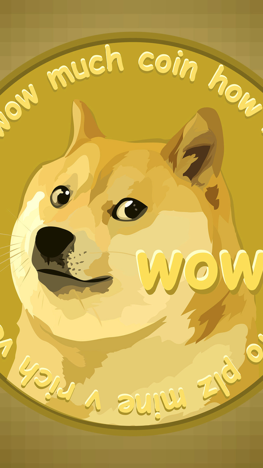 Das Dog Golden Coin Wallpaper 1080x1920