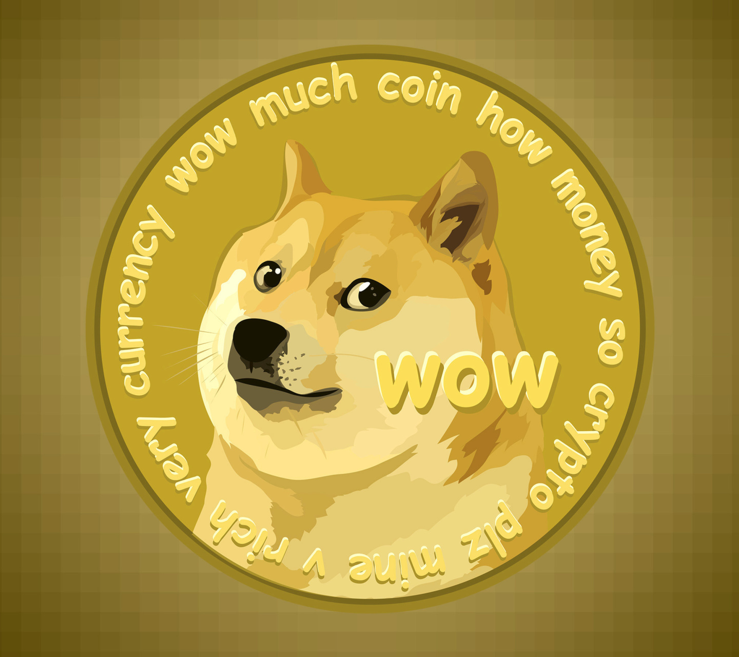 Обои Dog Golden Coin 1440x1280