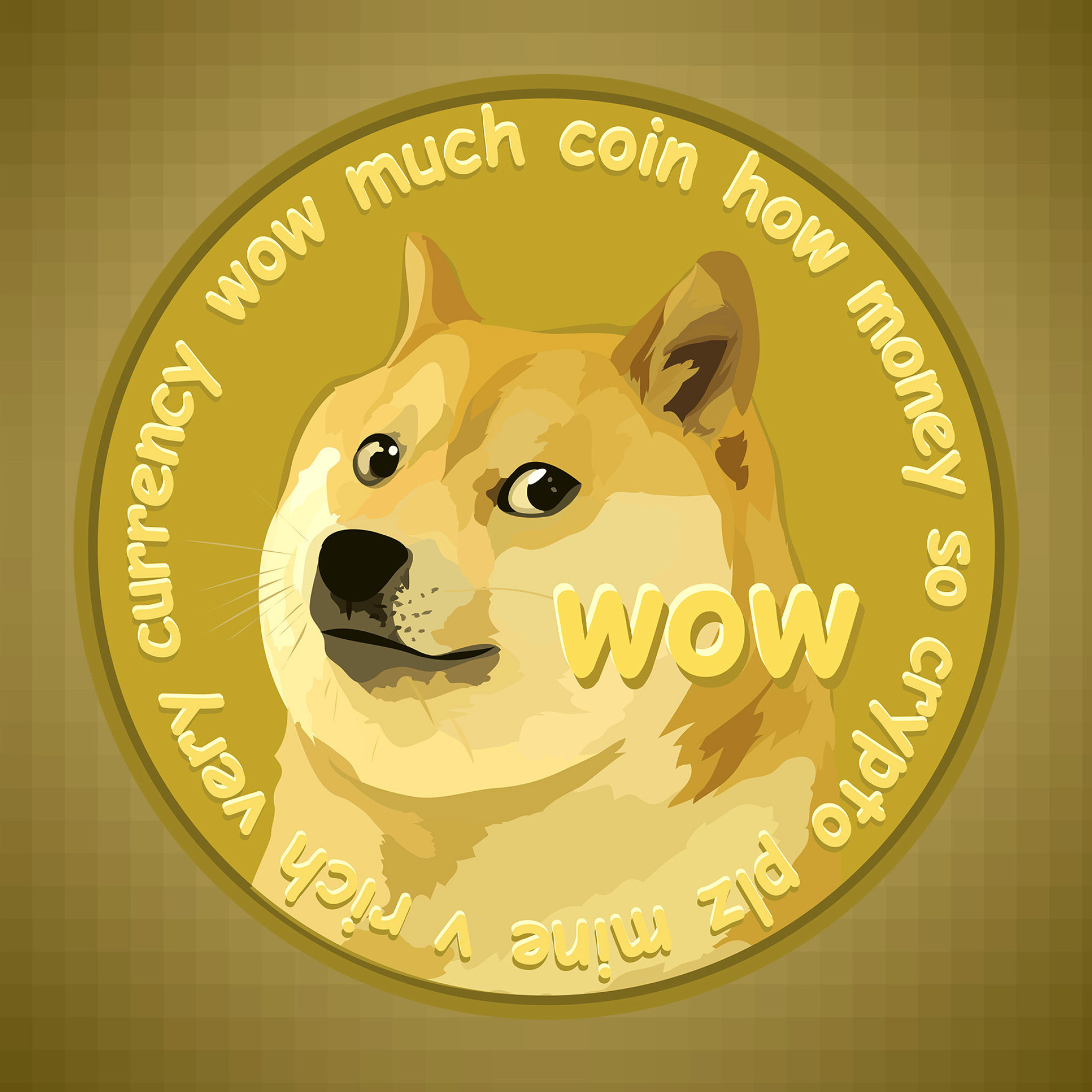 Обои Dog Golden Coin 2048x2048