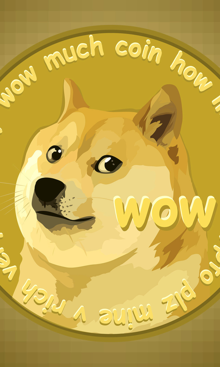 Das Dog Golden Coin Wallpaper 768x1280